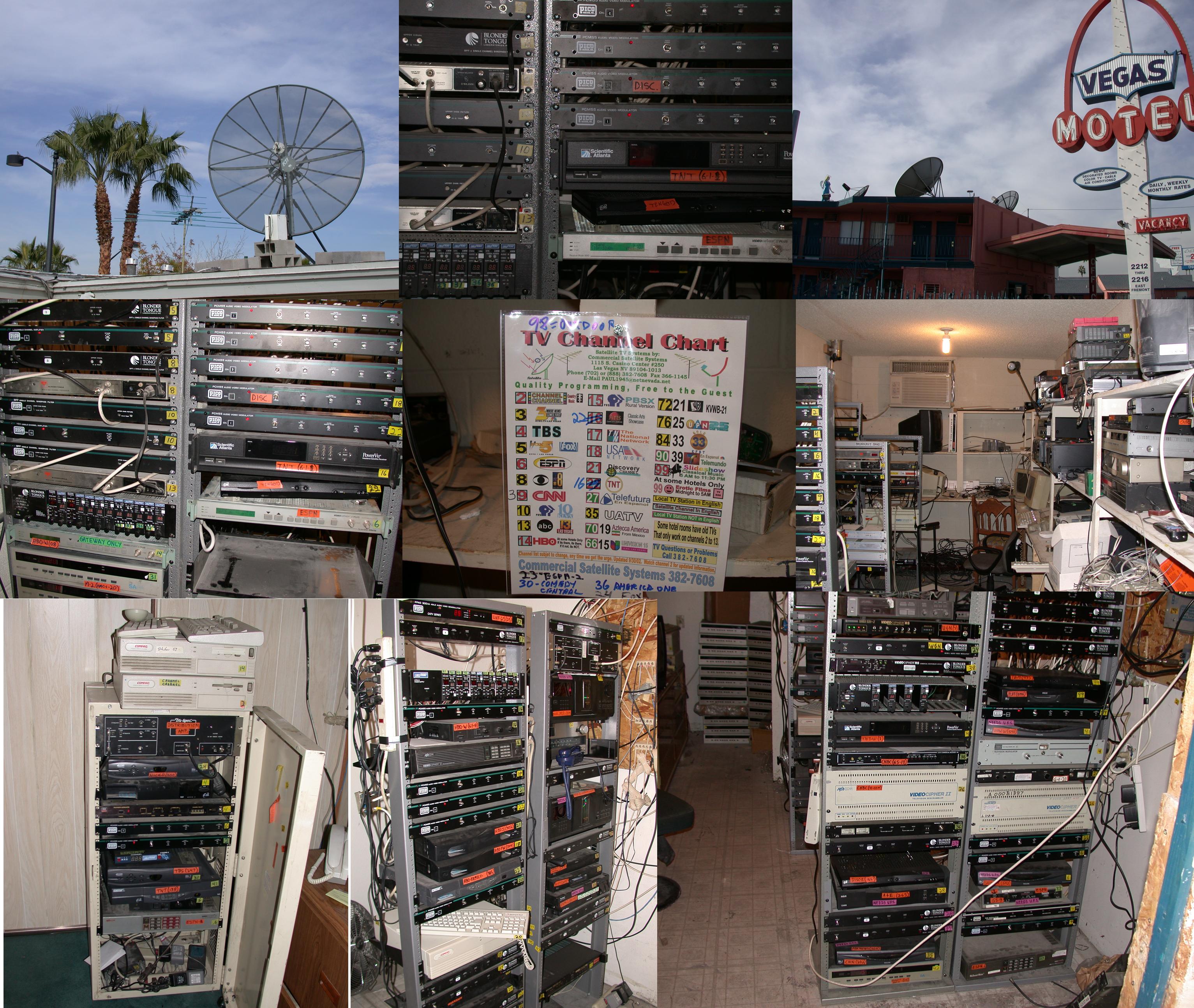 Some Small Satellite TV Systems for Motels